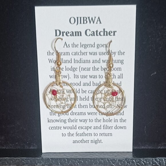 Native American Dream Catcher Earrings - Picture 1 of 5